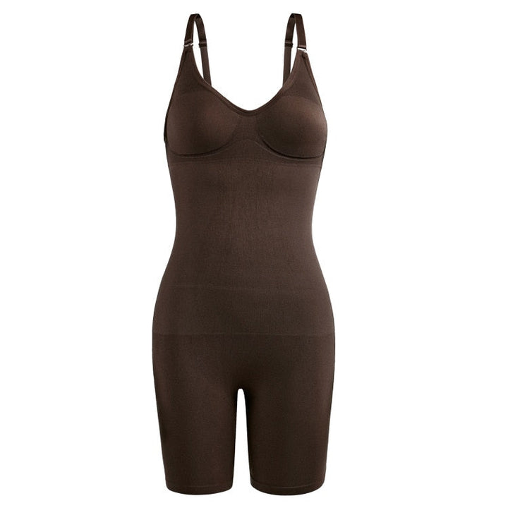 Zwarte TightBody™ dames bodysuit, veelzijdige shapewear voor een gestroomlijnd silhouet, ideaal als basiskleding.