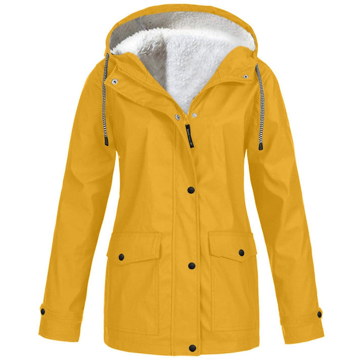 Dames buitenkleding: winddichte en waterdichte outdoorjas, comfortabel gevoerd.
