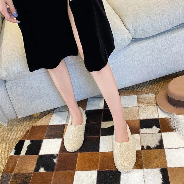 Stijlvolle dames winterschoenen, platte instappers met comfortabele pasvorm en flair.