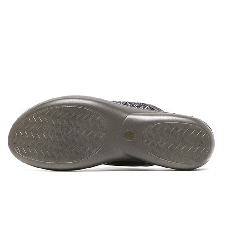 Elegante Open Toe™ damesschoenen in goud, comfortabele slippers met open teen voor modieuze zomerse look.
