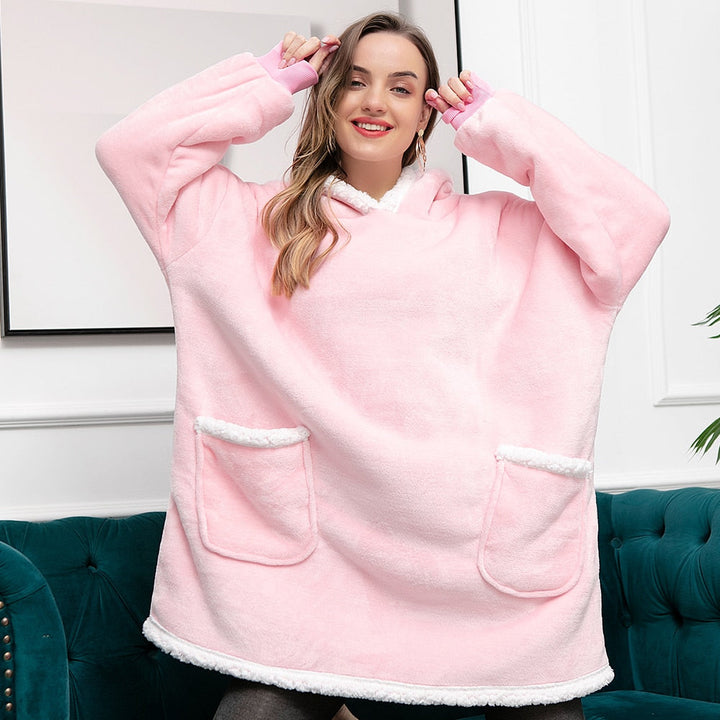 Warme uniseks oversized deken hoodie, perfect cadeau voor hem of haar.