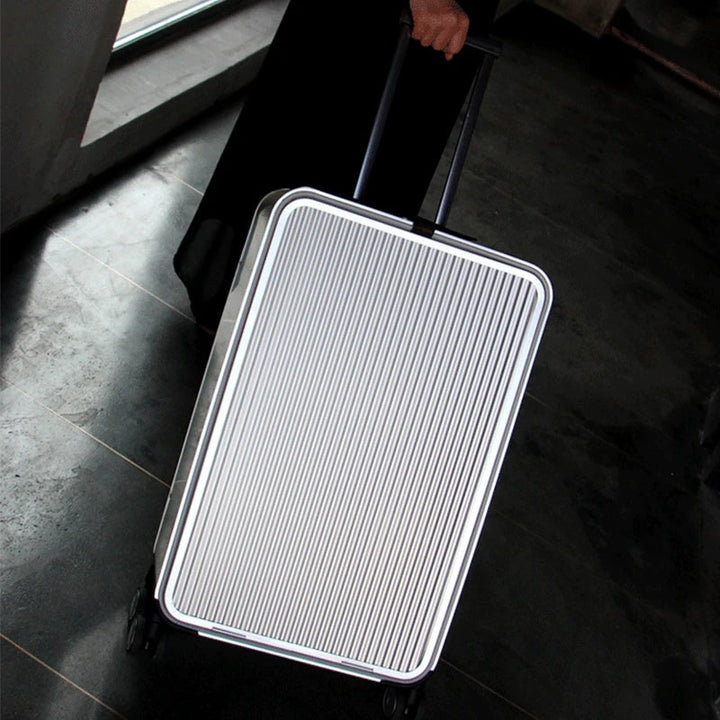 Robuuste Valparaíso reiskoffer van 100% aluminium. Biedt optimale bescherming voor uw kostbare bagage.