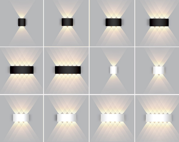 Sfeervolle LED wandlamp met warm licht. Creëert een gezellige ambiance in elke ruimte.