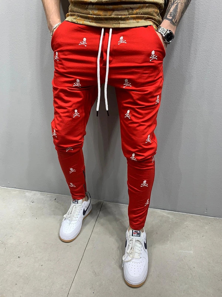Veelzijdige heren casual broek met ritsdetail en slim fit, perfect als sportbroek of comfortabele loungewear.