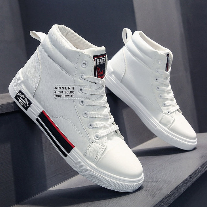 Heren moderne hoge schoenen, ideaal voor herfst & winter. Comfort en stijl voor elke gelegenheid.