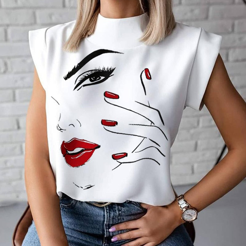 Modieuze dames trui met unieke stijlvolle vrouwenprint, lange mouwen en comfortabele regular fit voor een casual chic look.