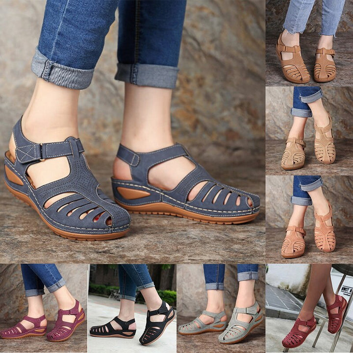 Duurzame Elin orthopedische dames sandalen voor platte voeten, bieden comfort en gezonde ondersteuning.