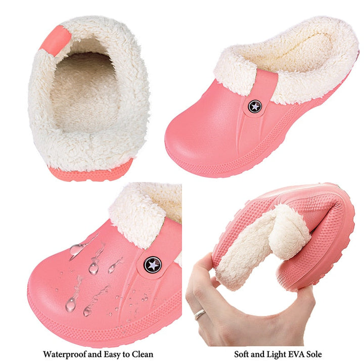 Warme en waterdichte binnenschoenen, unisex model voor ultiem comfort.