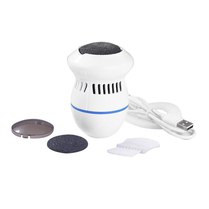 Compleet elektrisch pedicure set voor dames, inclusief opzetstukken voor professionele spa-achtige voetverzorging.
