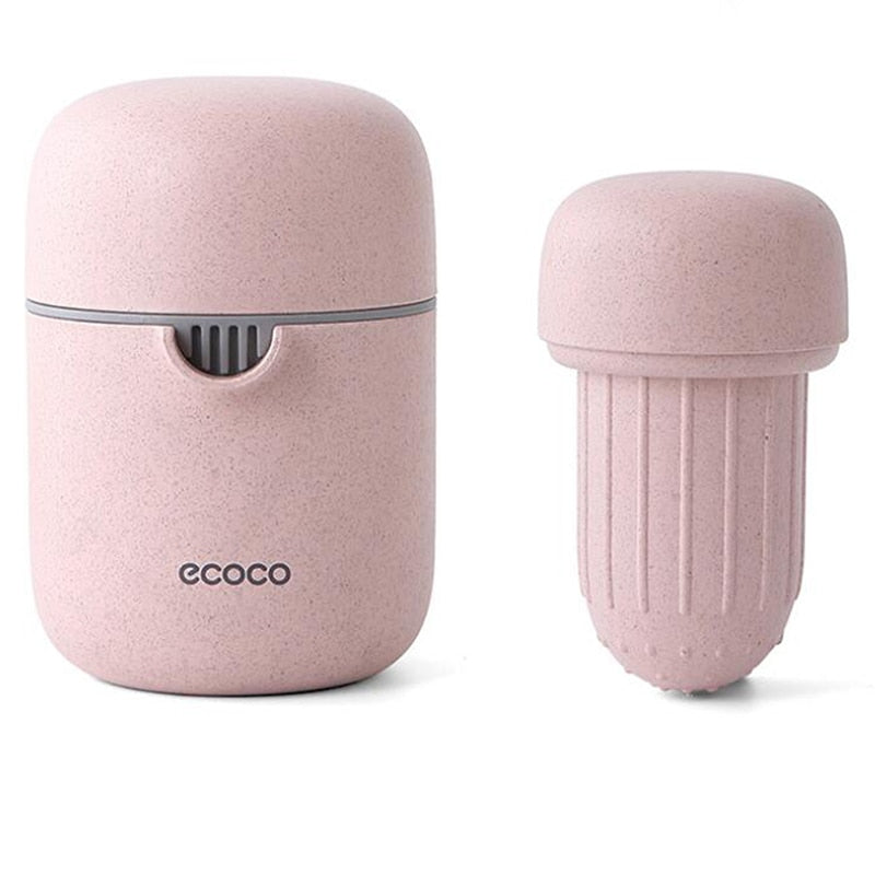 Handmatige citrus juicer voor gezond vers sap thuis of kantoor; eenvoudig te reinigen en mee te nemen.
