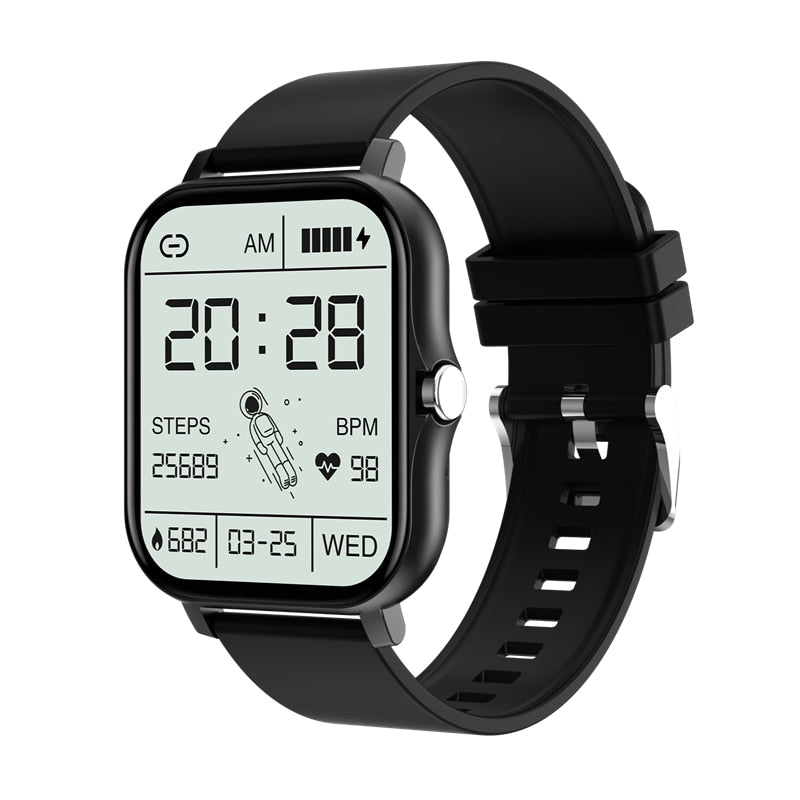 RoboWatch dames smartwatch met comfortabele siliconen band, ideaal voor sport en actieve levensstijl.