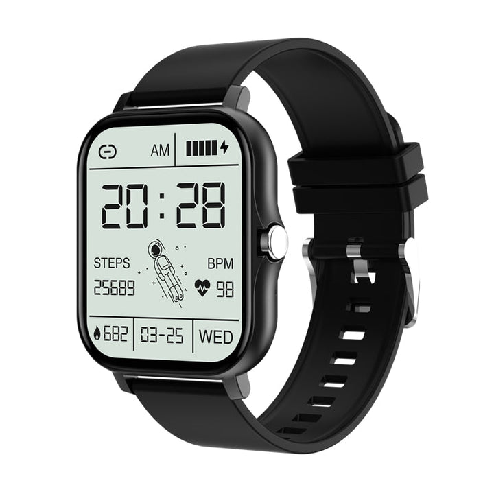RoboWatch dames smartwatch met comfortabele siliconen band, ideaal voor sport en actieve levensstijl.
