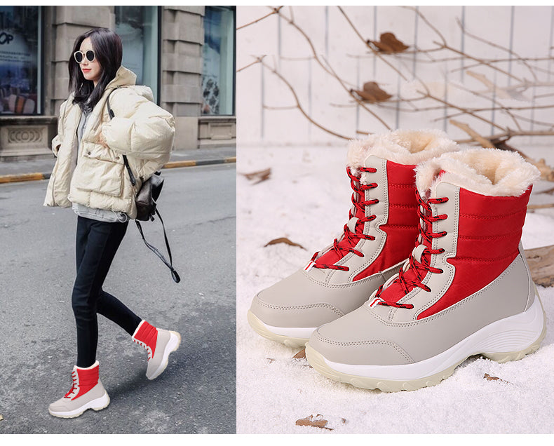 Casual warme dameslaarzen voor wintermode, comfortabel en stijlvol. Ideale damesschoenen voor dagelijks gebruik in de winter.