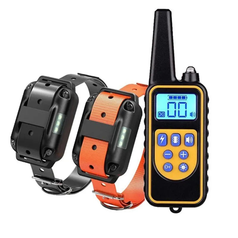 Barkon elektronische hondentrainingshalsband: waterdicht, oplaadbaar, voor gehoorzaamheidstraining met afstandsbediening.
