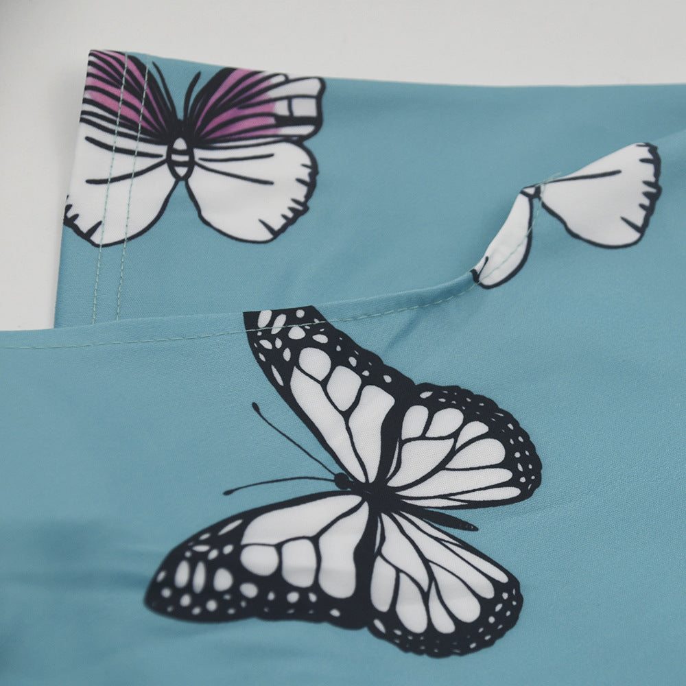 Stijlvolle dames jurk, knielengte met korte mouwen, voorzien van elegant hollow patroon en vetersluiting.