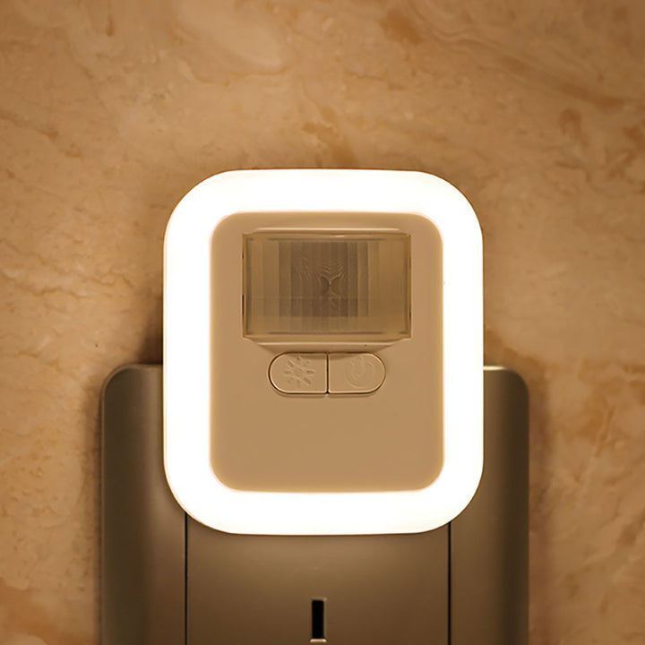 Energiezuinig LED nachtlicht met automatische bewegingsdetectie; bespaar op je energierekening in huis.