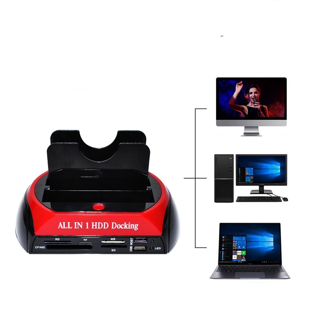 Compact DataLift USB docking station, perfect voor externe harde schijf backup en opslagbeheer.