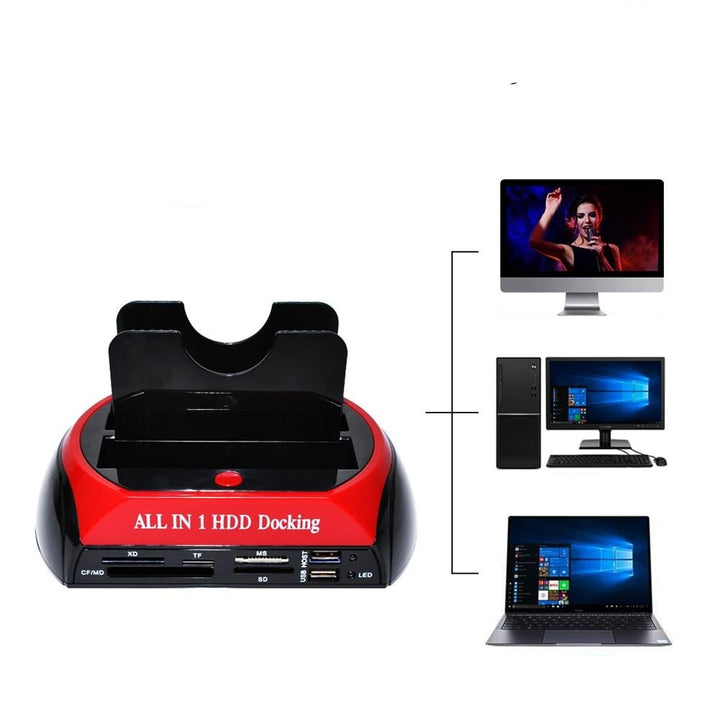 Compact DataLift USB docking station, perfect voor externe harde schijf backup en opslagbeheer.