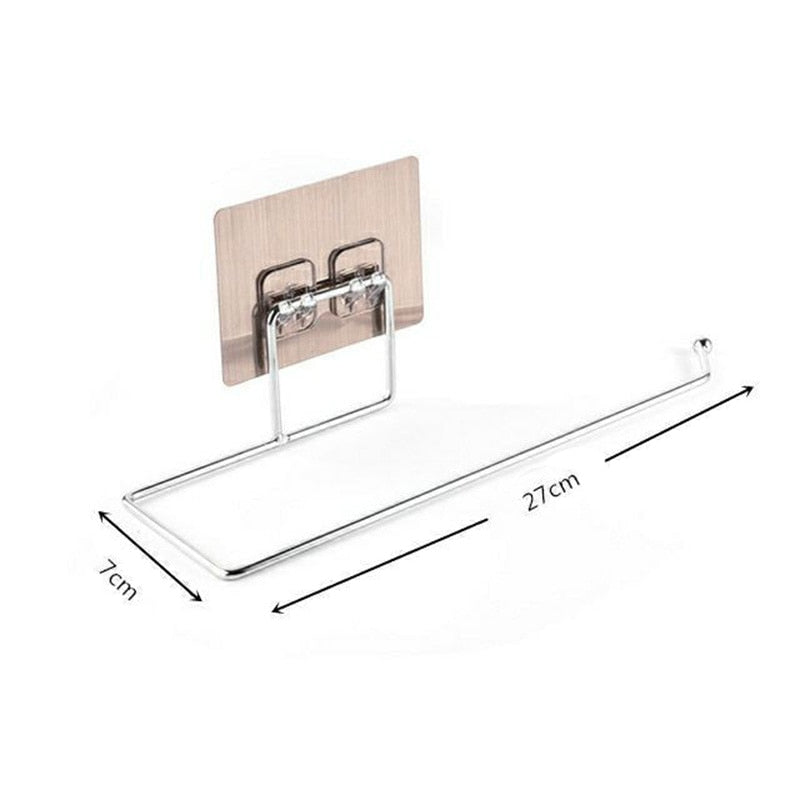 Essentiële keukenaccessoire: set van 2 robuuste RVS keukenrolhouders. Perfect voor efficiënte keukenorganisatie, zonder boren.