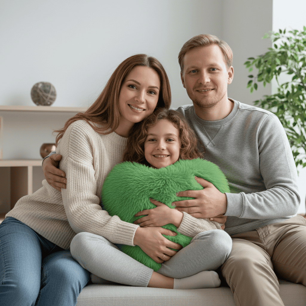Hartvormig HUGNEST sierkussen, ideaal voor comfort en stijl in elk interieur.