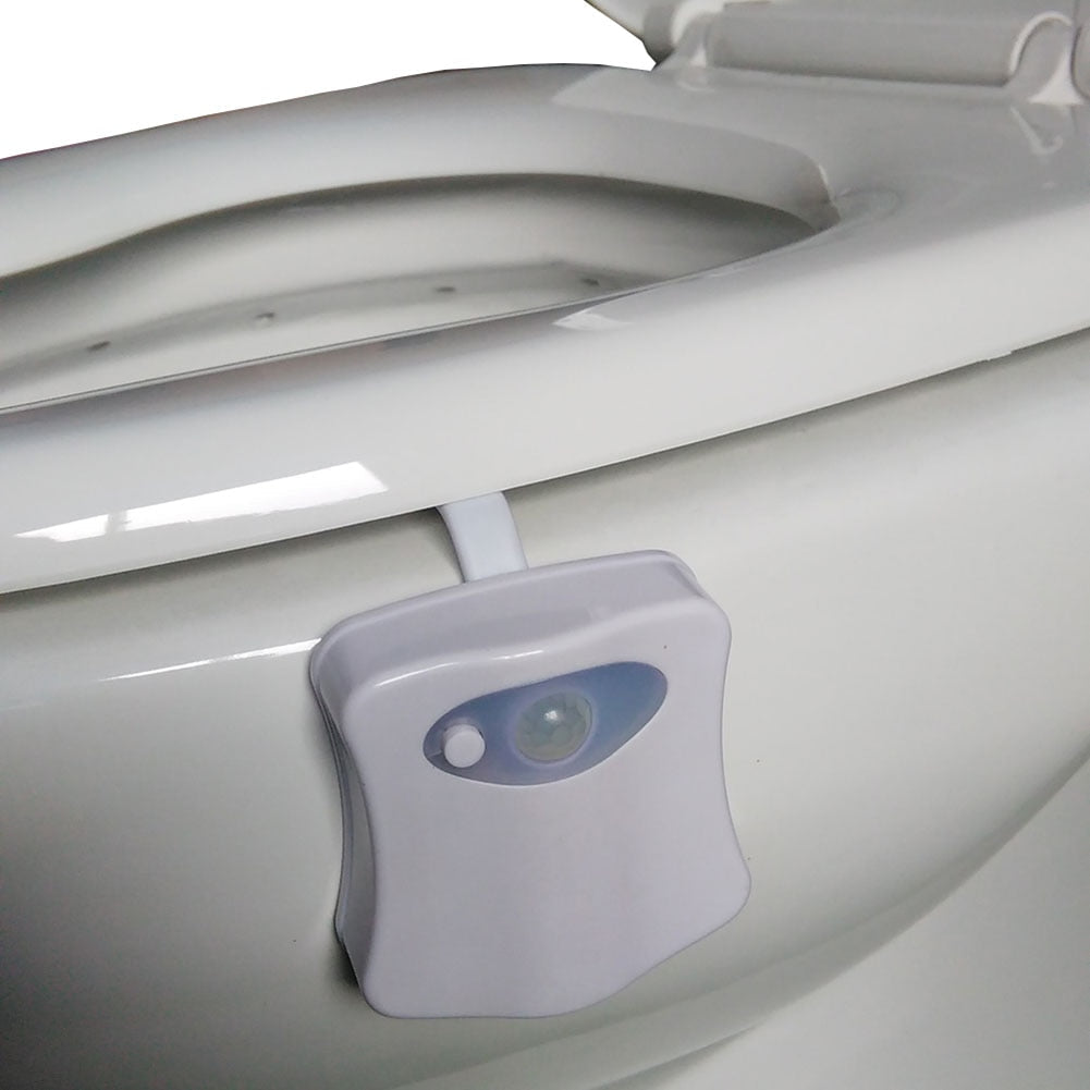 Praktische LED toiletlamp met bewegingssensor; transformeert elk toilet in een kleurrijke en veilige ruimte, perfect voor huis en cadeau.