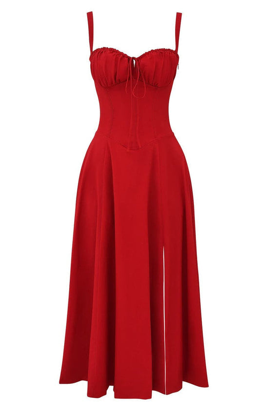 Frisse mouwloze zomerjurk met bloemdessin, ideaal voor strand of casual lente mode.