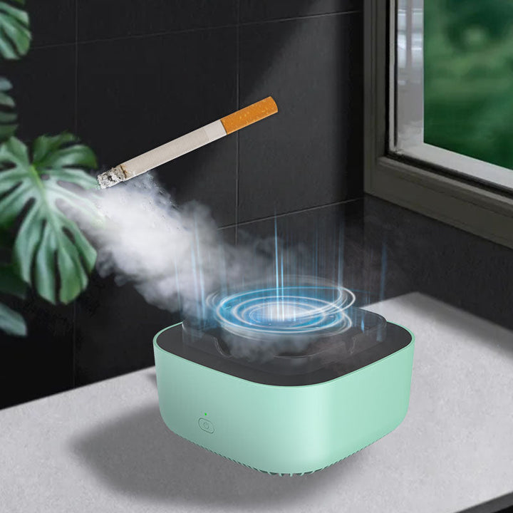 Asbak met ingebouwde luchtreiniger zorgt voor een rookvrije en frisse binnenlucht in elk huis.