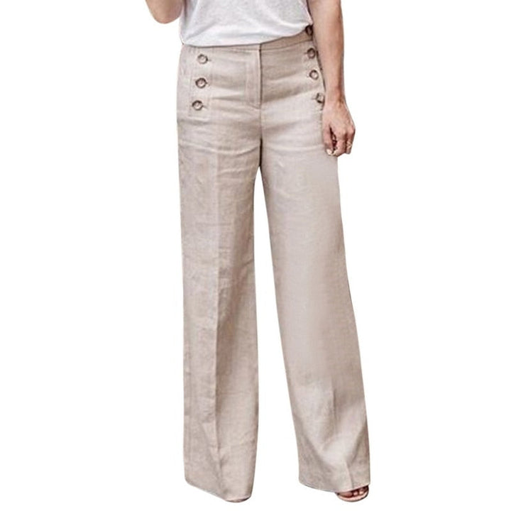 GerdasPants I: Elegante damesbroek, ruime pasvorm, hoge taille en wijde pijpen, ideaal voor casual mode.