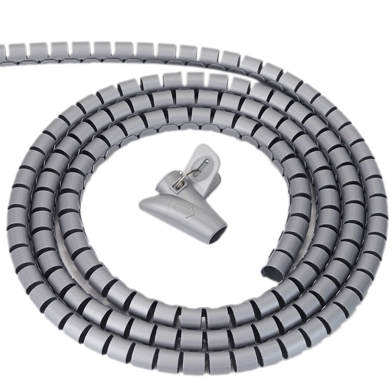 Universele kabel organizer voor een opgeruimd huis of kantoor, voorkomt wirwar van draden.