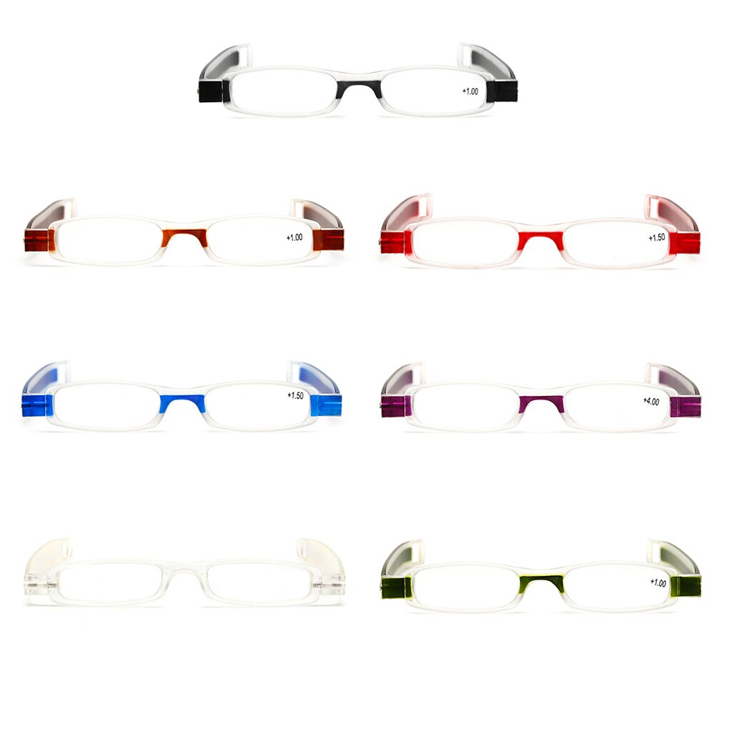 Blauwe opvouwbare leesbril, unisex, met antivermoeidheidsglazen voor langdurig leesplezier.