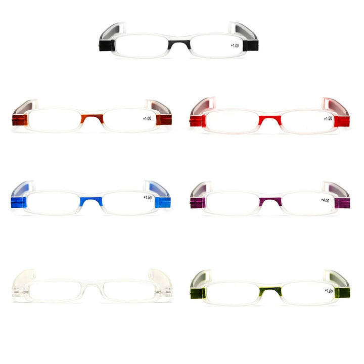 Blauwe opvouwbare leesbril, unisex, met antivermoeidheidsglazen voor langdurig leesplezier.