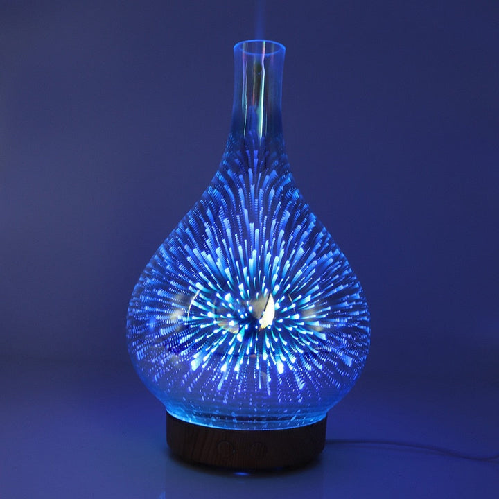 GalaxyGlow aromadiffuser met betoverende LED kleuren; creëert rustgevende sfeer met geuren voor ontspanning.