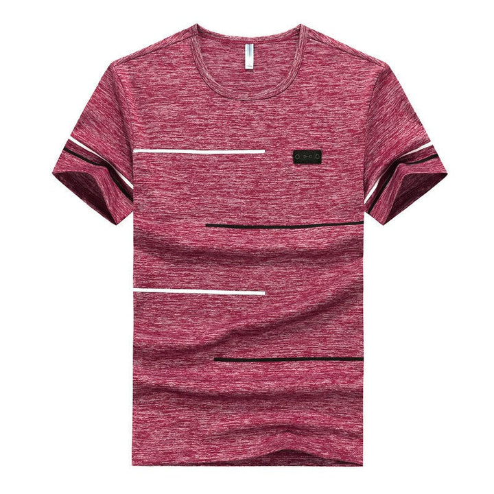 Strak opgevouwen heren sport T-shirt, comfortabel en vochtafvoerend, perfect voor herenkleding en sport.