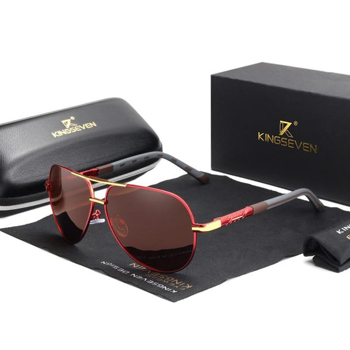 Trendy vintage mannen zonnebril, polariserend en UV400, een must-have voor elke herenmode liefhebber.