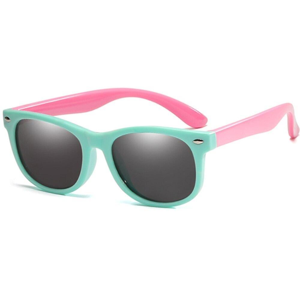 Roze onbreekbare kinderzonnebril (meisjes) met UV400 bescherming voor vakantie & strand.