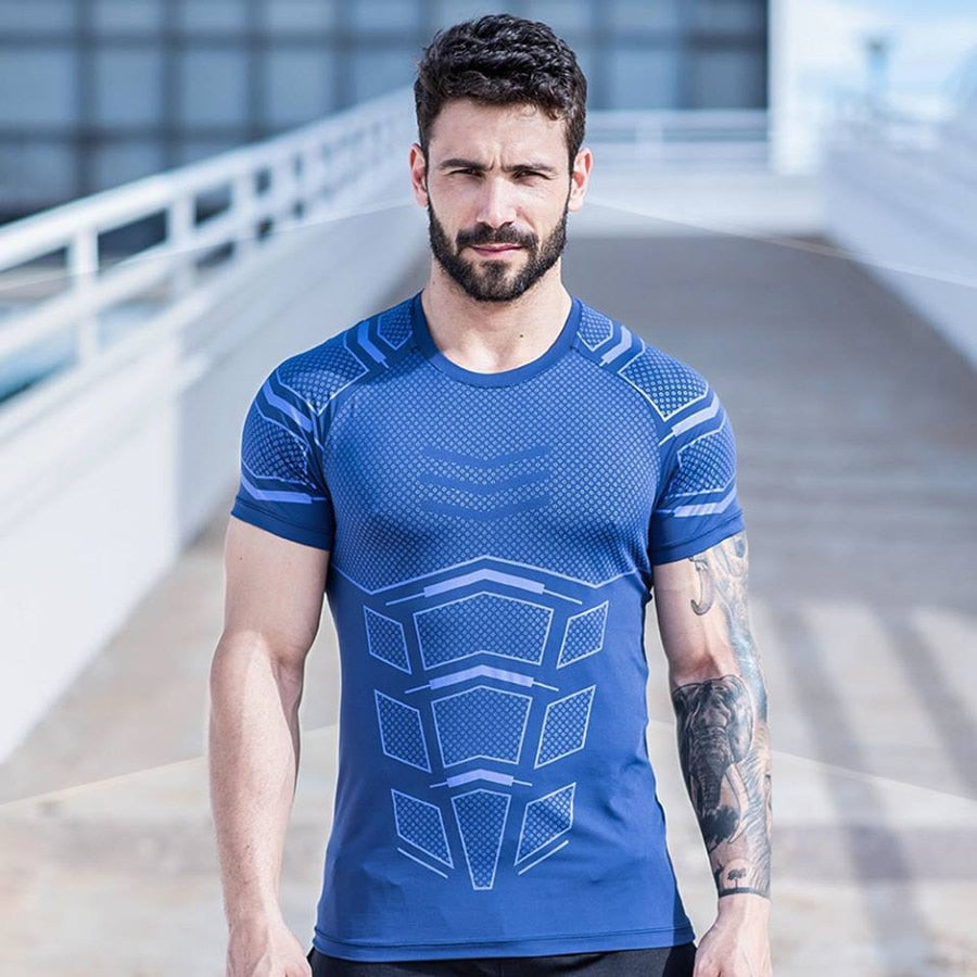 Heren sportshirt Richard met korte mouwen, jouw ideale T-shirt voor gymkleding en fitness.