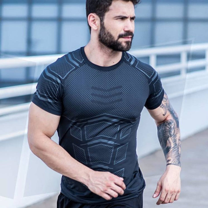 Stijlvol heren T-shirt Richard met korte mouwen, ademende activewear voor de moderne sporter.