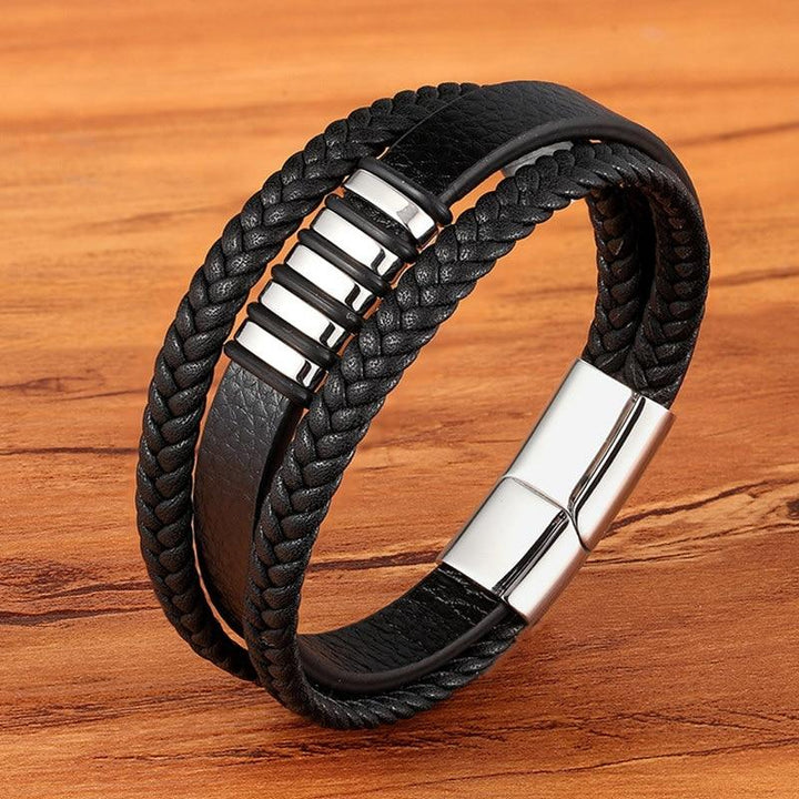 Stijlvolle heren armband, elegant en modern, perfect als mode accessoire voor mannen.