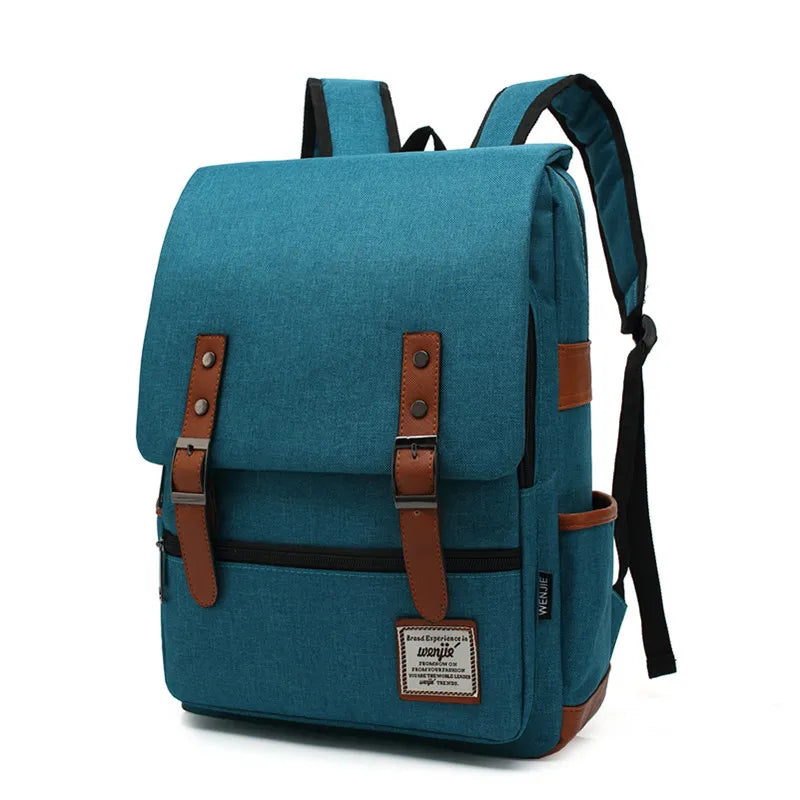 Close-up van duurzaam waterdicht Oxford materiaal van de unisex rugzak, robuust en functioneel.