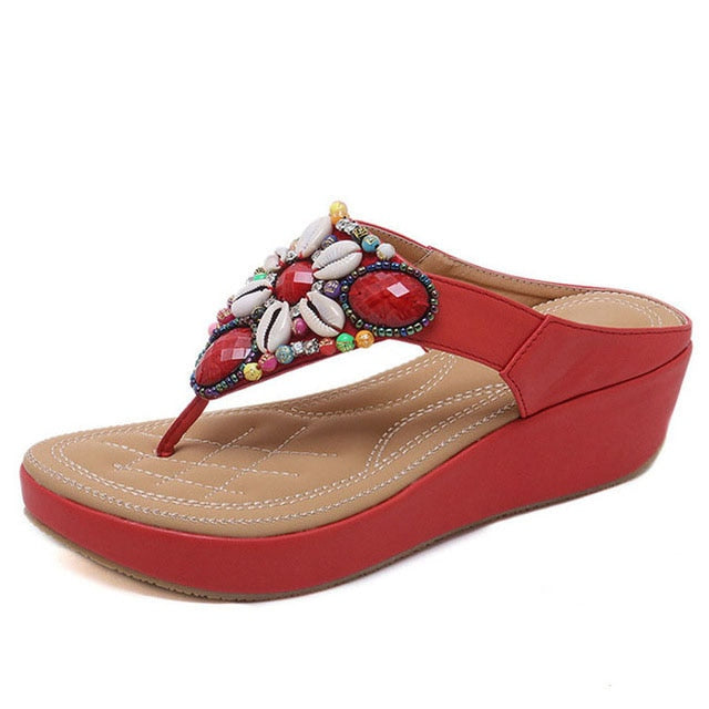 Comfortabele dames zomer sandalen met ergonomisch voetbed. Perfecte slippers voor langdurig draagcomfort.