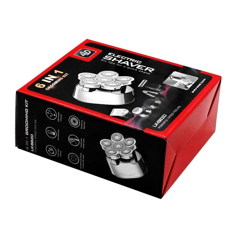 TitanEdge 6-in-1 elektrisch scheerapparaat; de ideale keuze voor een complete, snelle en comfortabele herenverzorging.