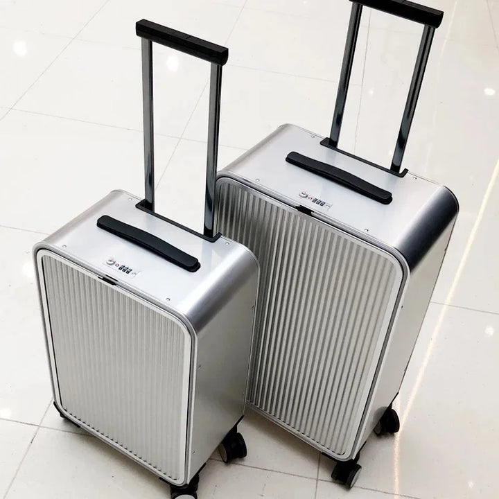 Luxe Valparaíso aluminium hardshell koffer. Ideaal voor stijlvolle en veilige reizen, duurzame bagage.