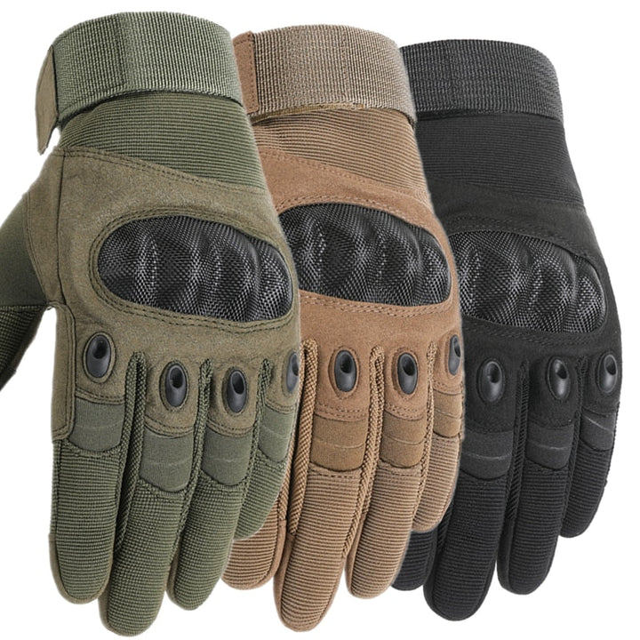 Unisex robuuste legerhandschoenen met touchscreen functie voor optimale grip en bescherming.