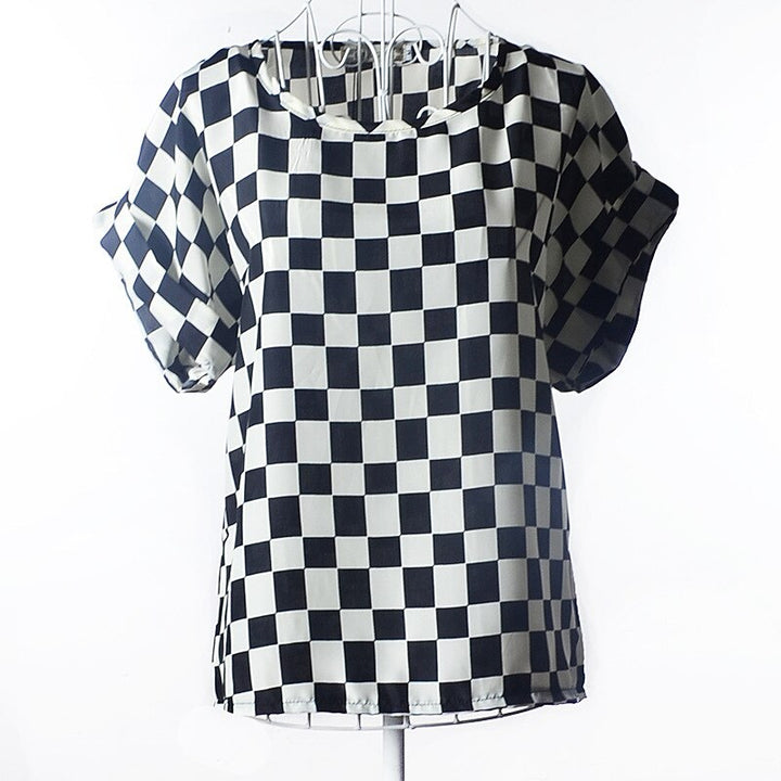 Zomers T-shirt Klara voor dames met levendige print, korte mouwen en ronde hals, stijlvolle dameskleding.