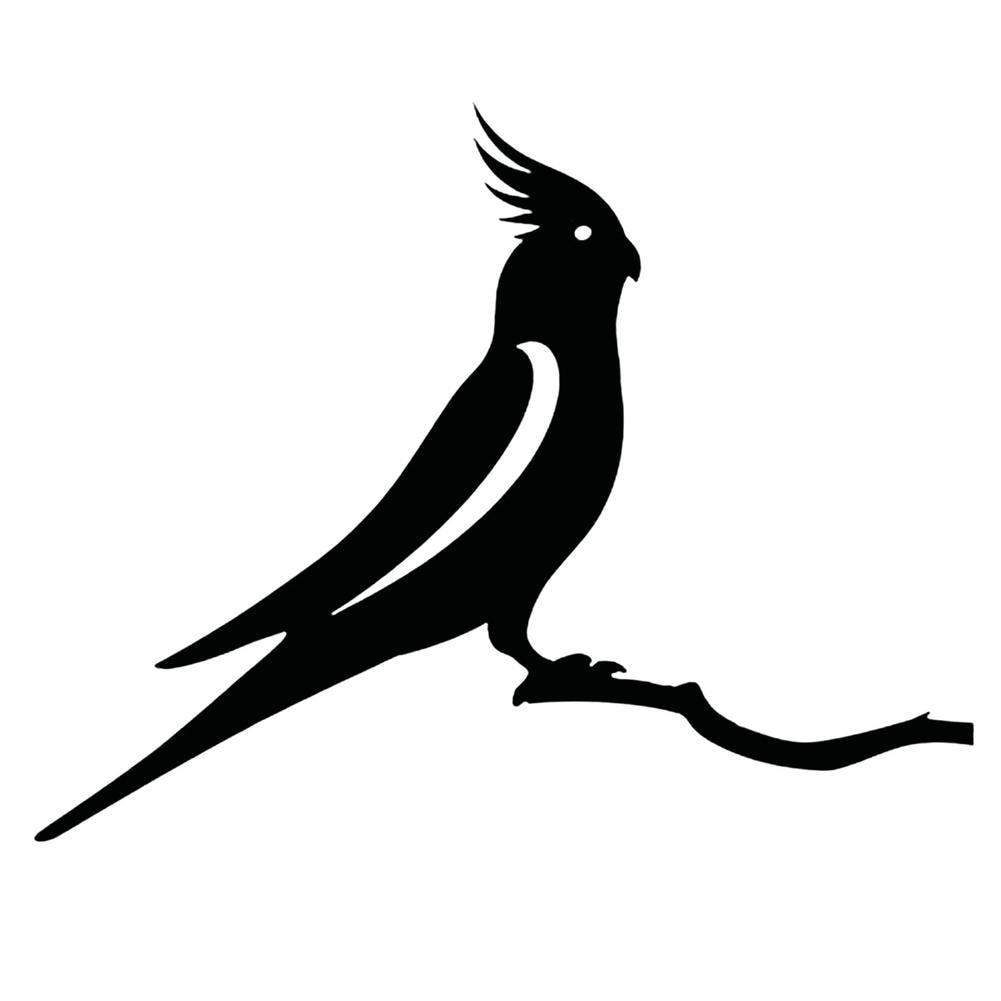 Handgemaakt metalen vogel silhouet. Originele tuindecoratie voor een persoonlijk buitenleven.