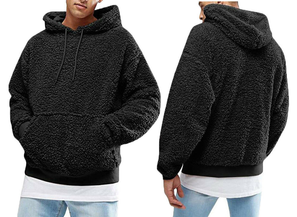 Stijlvolle heren warme trui met capuchon, perfect voor comfortabele winterdagen. Casual hoodie voor mannen.