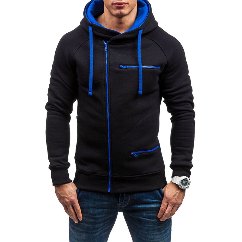 Moderne heren ritsvest in grijs, casual polyester hoodie met rits voor comfort en stijl.