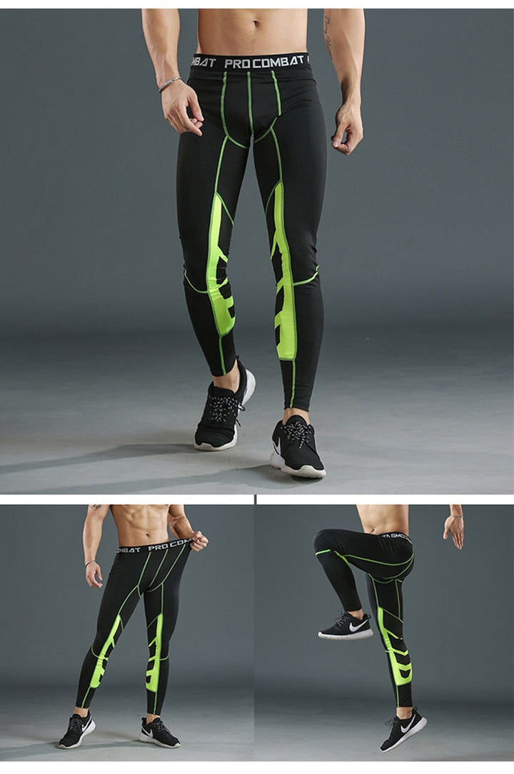 Duurzame heren compressiebroek, perfect als sportkleding voor intensieve trainingen.