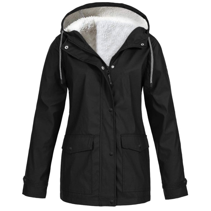 Gevoerde damesjas voor outdoor, waterdicht en winddicht, veelzijdig en comfortabel.