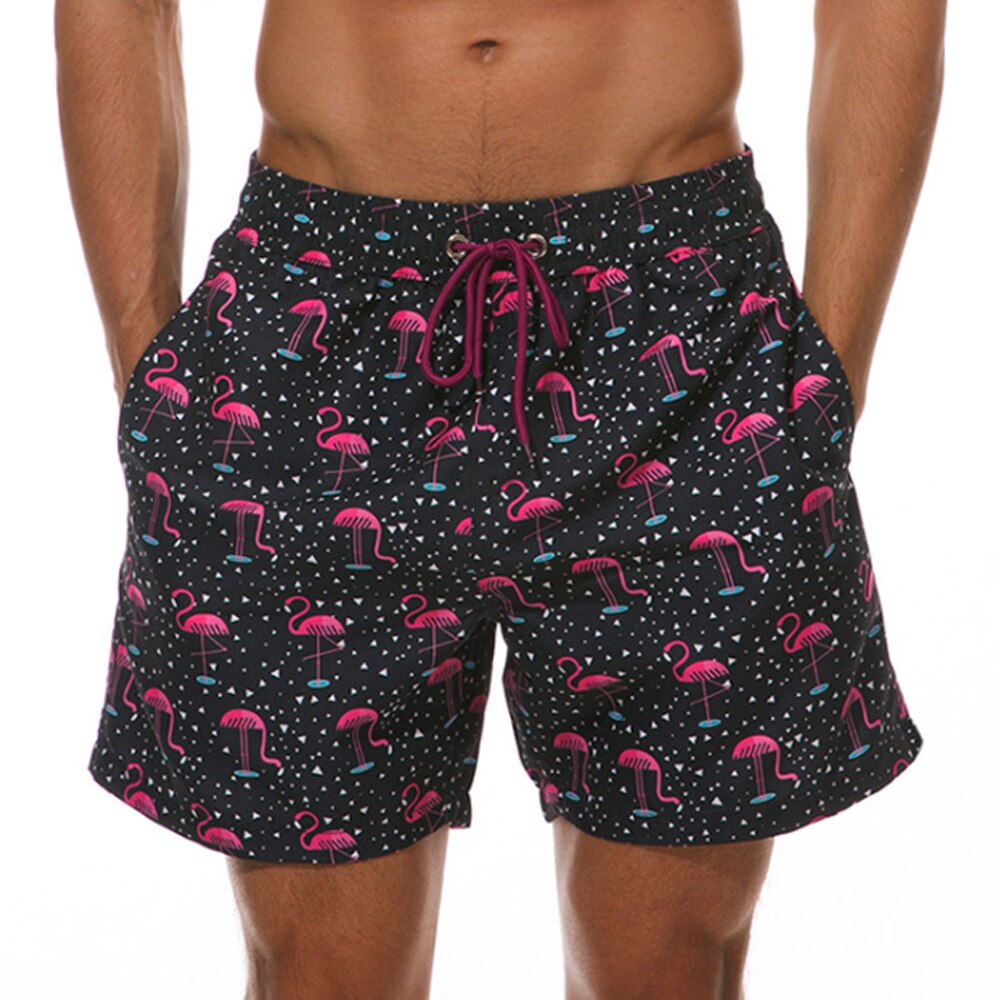 Mannen zwemshort met abstracte, opvallende prints. Stijlvolle, sneldrogende zwemkleding voor heren, perfect voor zomer.